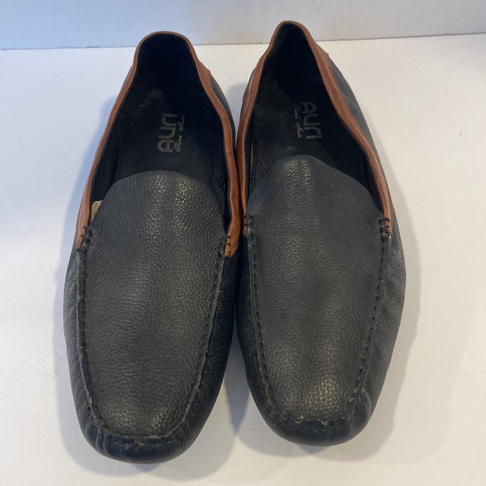 Auri Andreas Men's Black & Brown Hand Made Leather Loafers in Size 13 - Picture 2 of 8